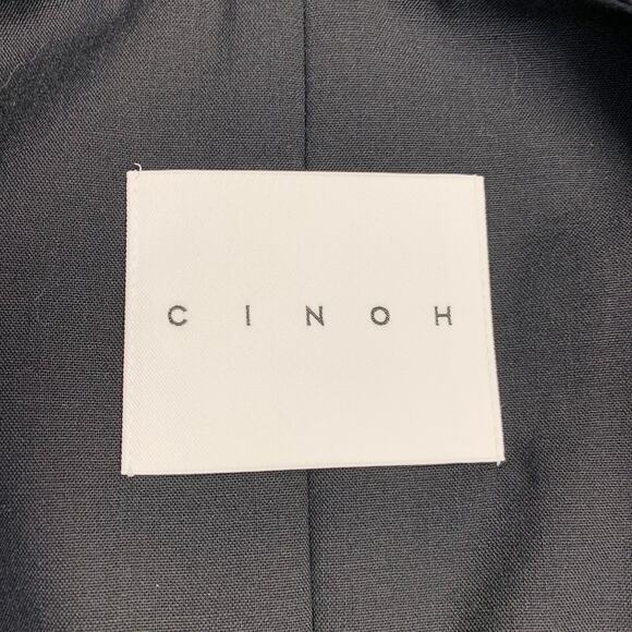 CINOH Size 2 Black Wool Wrap Tie Longline Vest - Picture 4 of 5